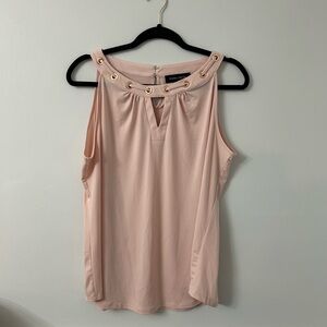 Ivanka Trump Pink Embellished Sleeveless Tank Top